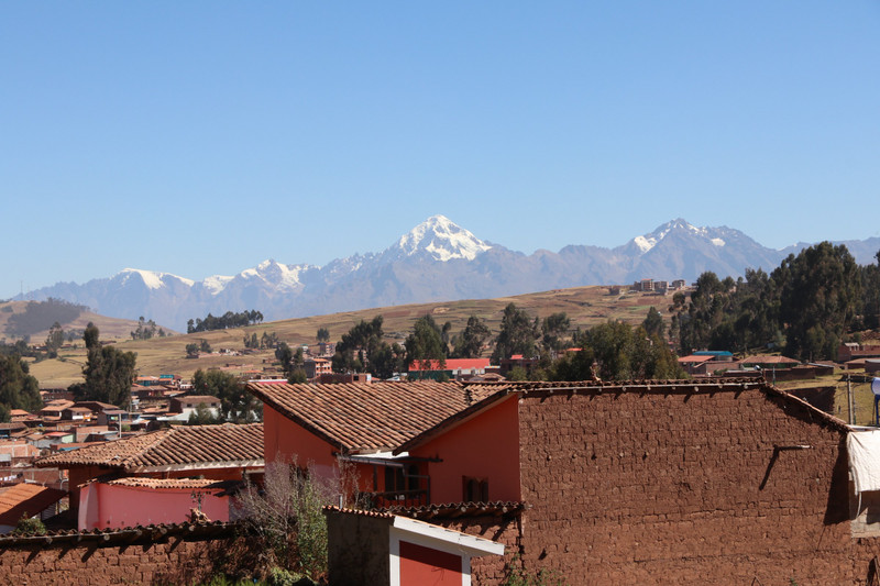 Chinchero - peaks of the Andes as a back drop