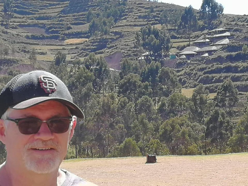 Chris and some of the Chinchero terraces