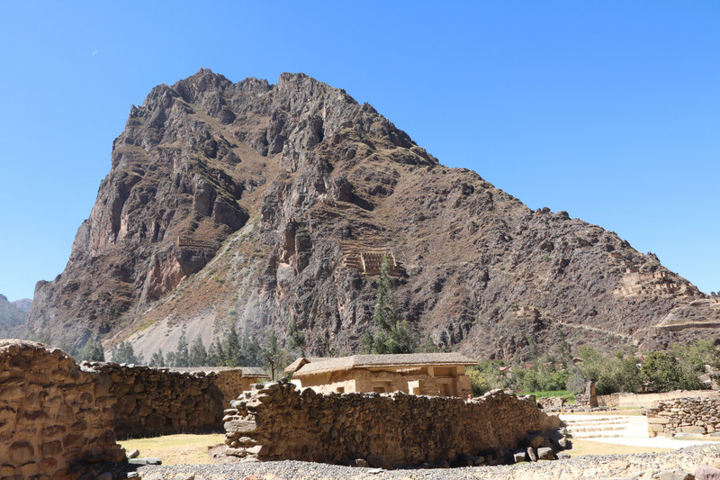 The acred mountain of Ollantaytambo