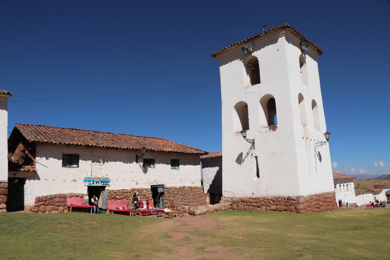 The rather tired looking bell tower of Chinchero