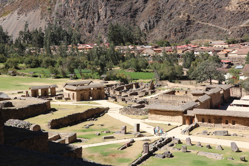 The ruins of the Inca fortress of Ollantaytambo
