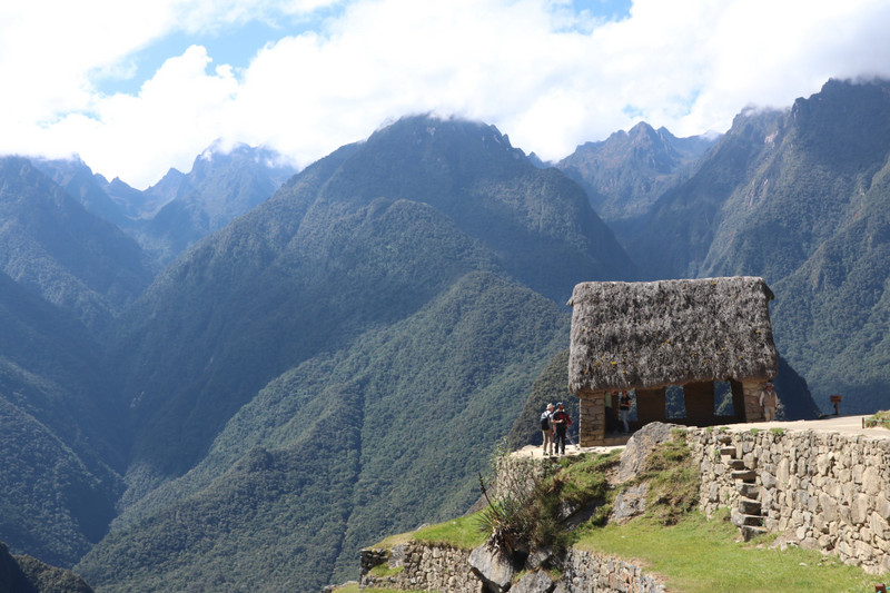 Look out from the caretakers hut, Machu Picchu