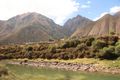 The Andean scenery rolling by