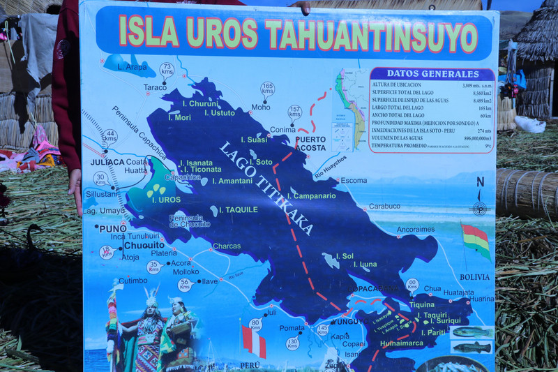 Lake Titicaca - the map