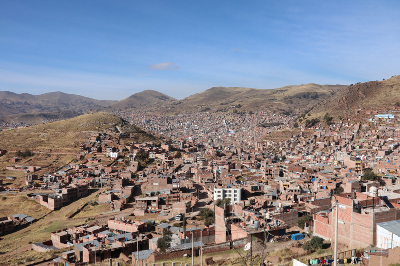 The suburbs of Puno, high in the Andes