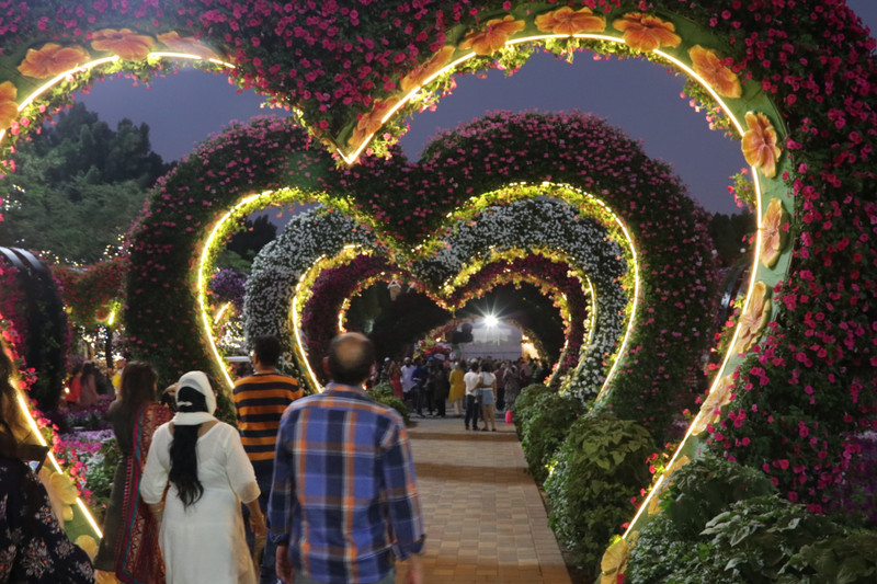 The tunnel of love - Dubai Miracle gardens