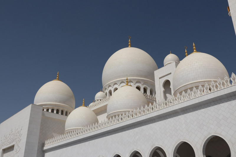 7 of the 82 domes of the Grand Mosque