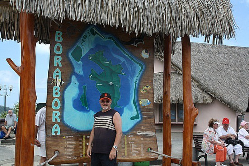 Bora Bora - the map