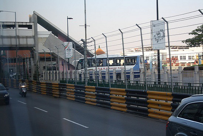 Part of the street race circuit, Macau