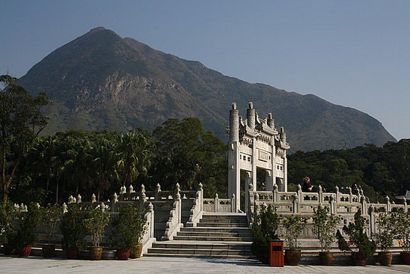 Po Lin Monestary backdrop