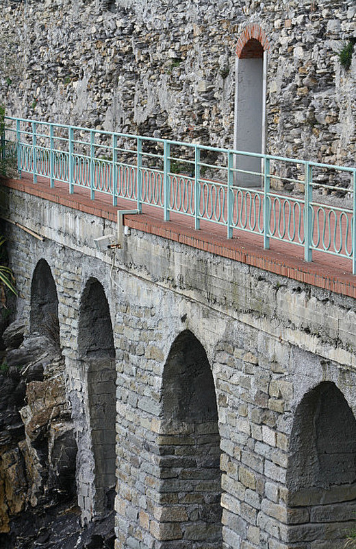 A viaduct that forms part of the Passeggiata 