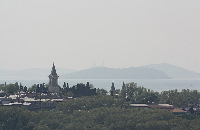 Topkapi Palace as seen from Galata Tower