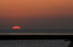 Sun set over the Dardanelles