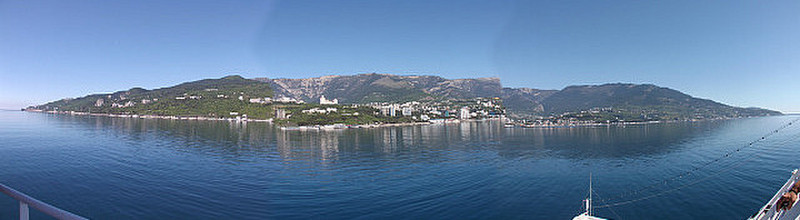 Panoramic of the Crimean Coast Line