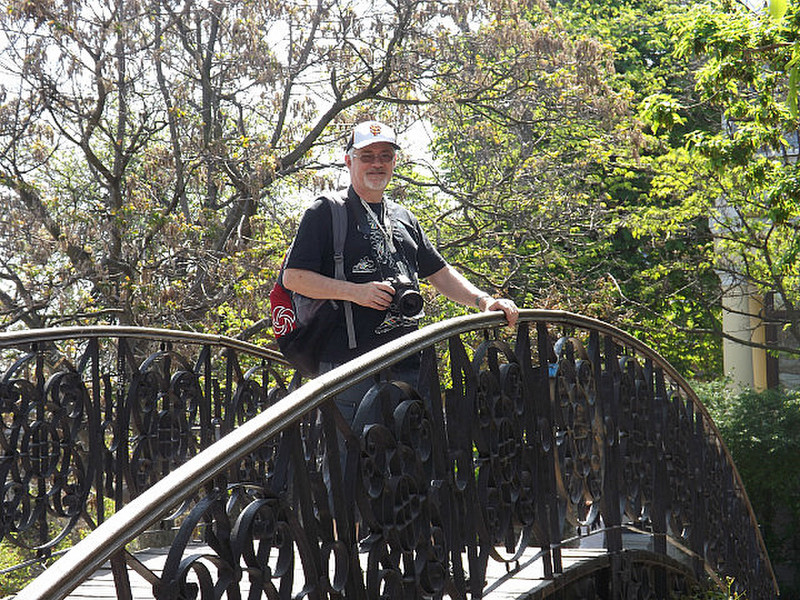 Chris on the mother-in-law bridge, Odessa