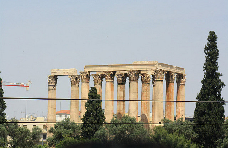 The temple of Zeus, Athens