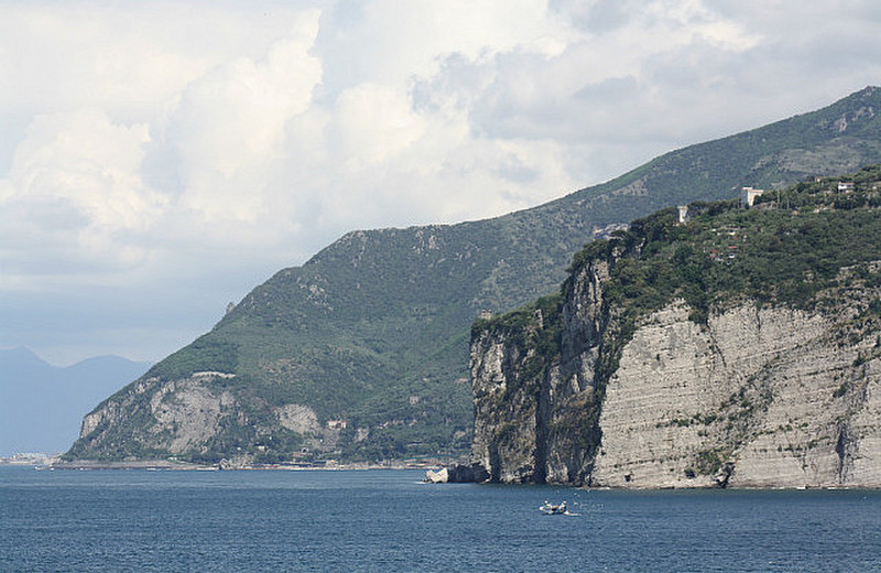 The coast of the bay of Naples