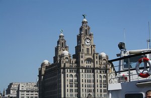Passing the Royal Liver Building