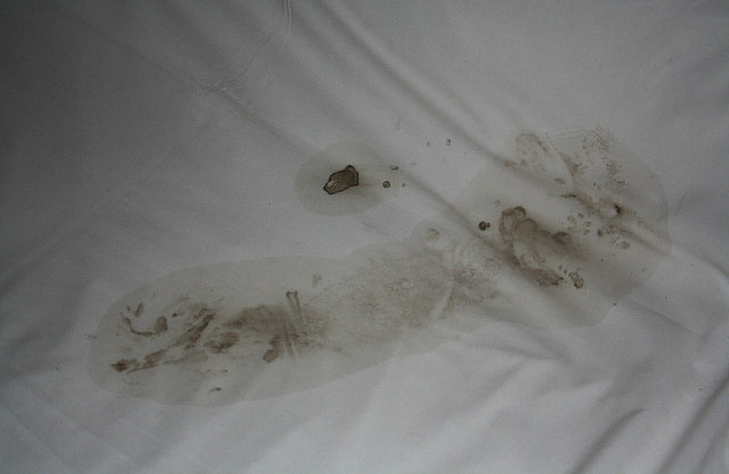 The bed after the suitcase incident!!