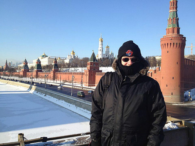 Ninja Chris prior to storming the Kremlin