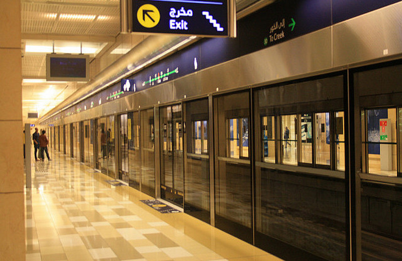 The immaculately kept Al Ras metro station