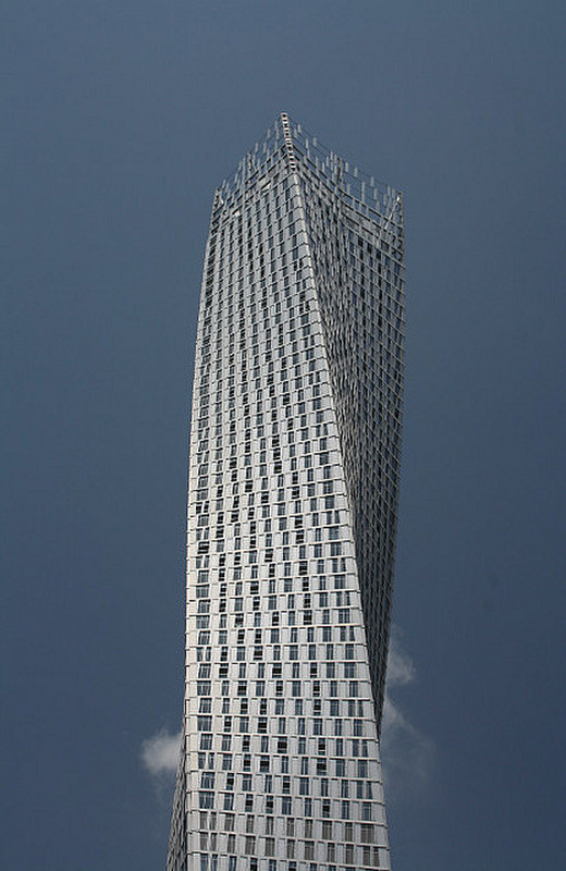 The twisty Cayan building in Dubai