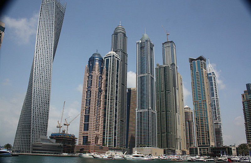 Approaching the Dubai Marina
