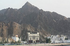 The mountains surrounding Muscat