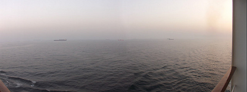 Panoramic of the Gulf of Aden shipping lane