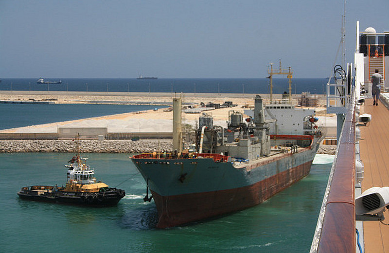 The tug and the offending vessel