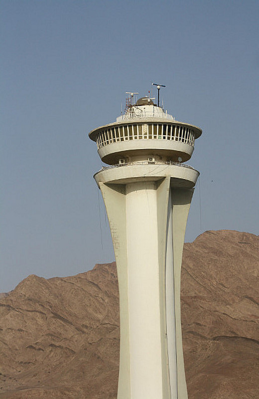 The control tower in the port of Aqaba