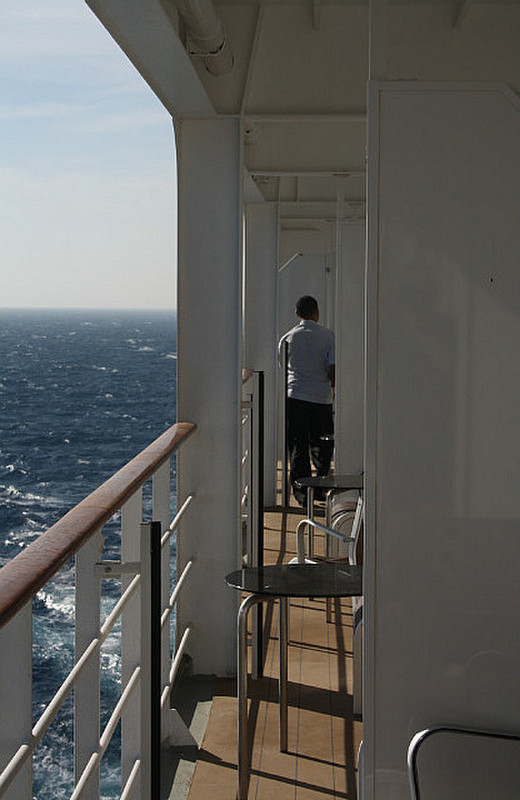 The balconies opened on deck 10