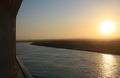 Sunrise over the Suez Canal