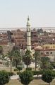 The minaret of a town along the Suez Canal