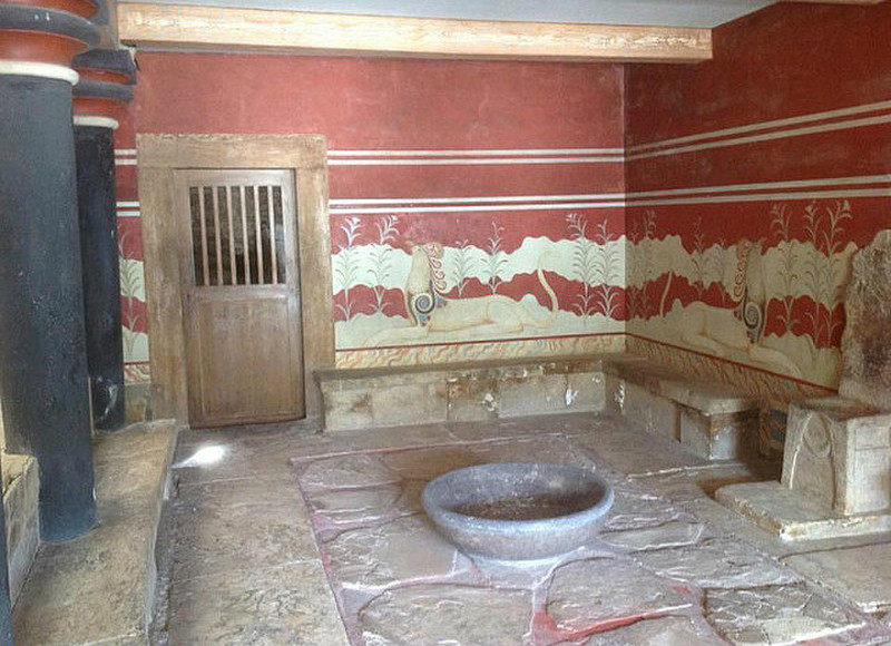The Throne room of Knossos