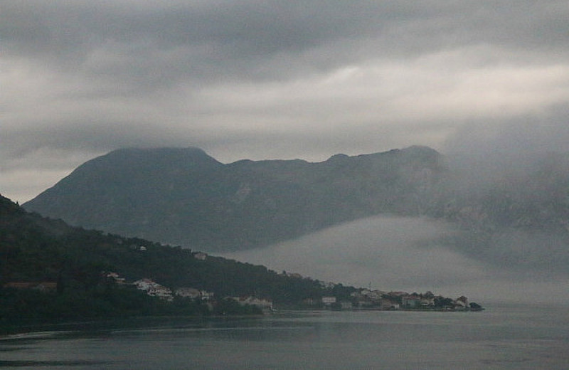 Earlyn morning over the bay of Kotor