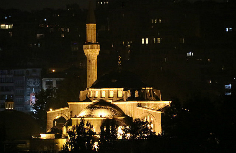 Tophane mosque by night