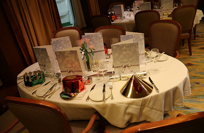 The table is set - awaiting its guests