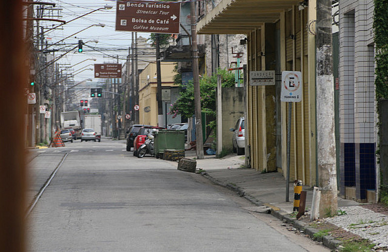 The historic quarter of Santos