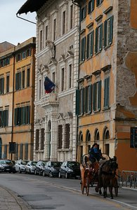Typical facades of Pisa