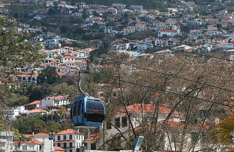 The cable car on Madeira to Monte
