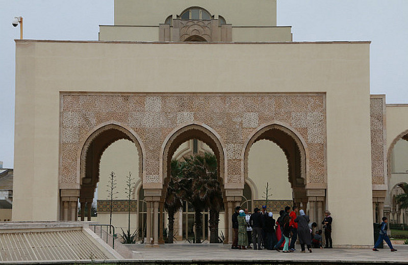 The gates to Hassan II mosque