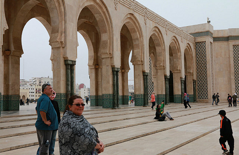 The esplanade at Hassan II mosque