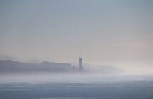 A misty arrival in Malaga