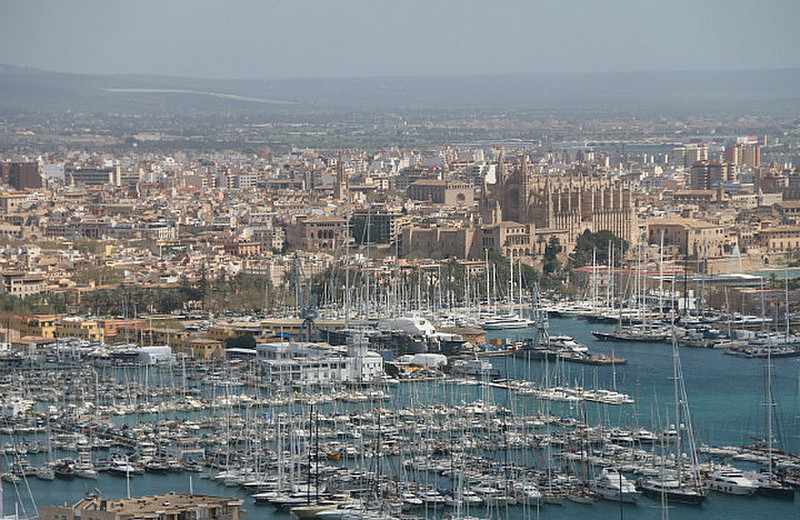 The town of Palma de Mallorca