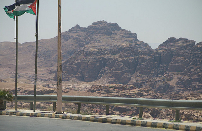 A drastic change in landscape as we near Petra