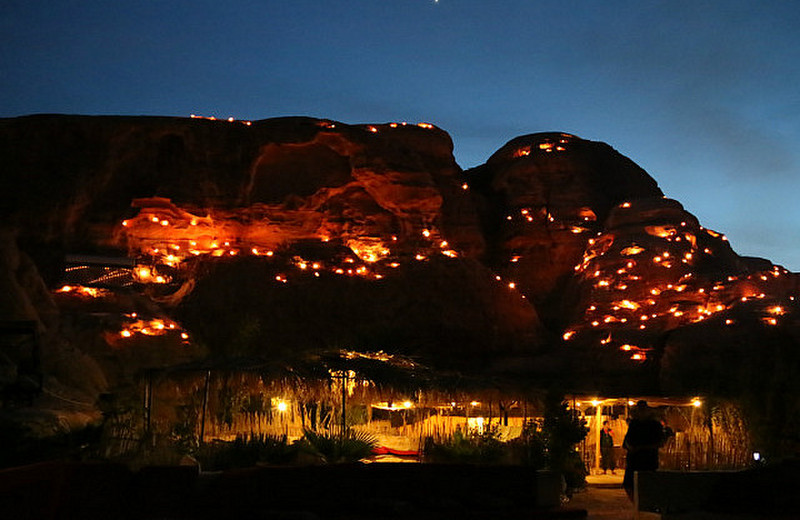The Bedouin camp at night