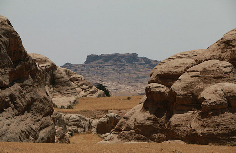 Petra in the distance