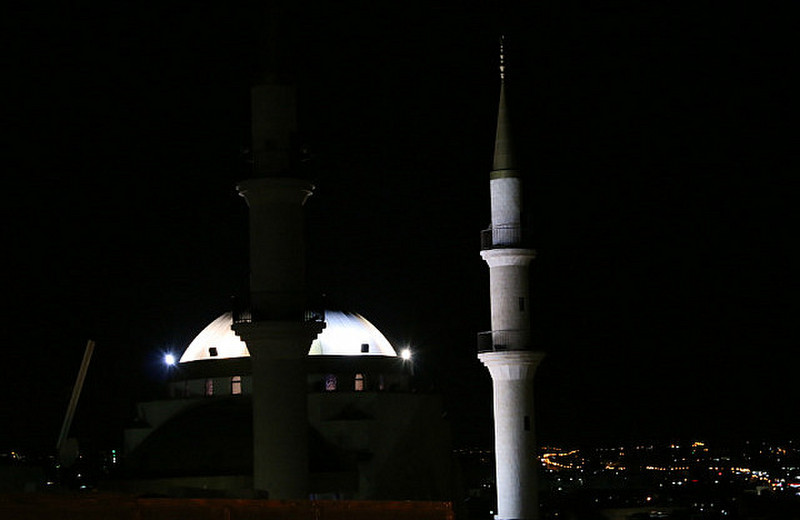 Madaba Mosque by night