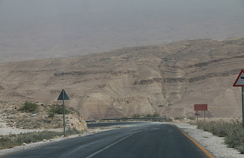 Clear roads from Mt Nebo to the Dead Sea